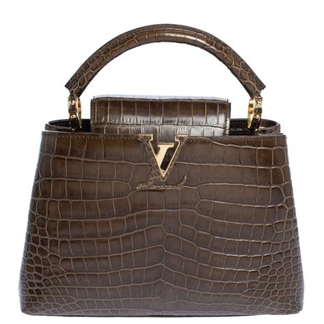 louis vuitton alligator skin bag|louis vuitton crocodile tote.